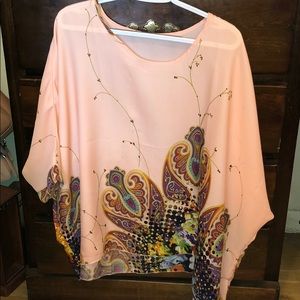 Loose Peach Blouse